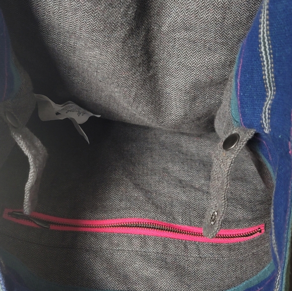 PRANA Organic Cotton Hemp Cinch Tote/shoulder/travel/yoga bag deep balsam - Picture 9 of 10